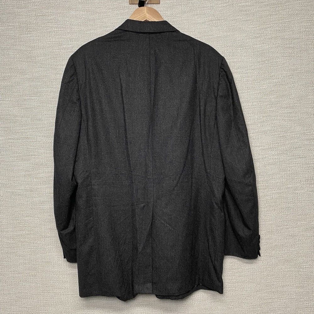 Oxxford Clothes Mansion Onwentsia Blazer Suit Jacket 46T Flannel Wool 2B1V Gray - Picture 3 of 14